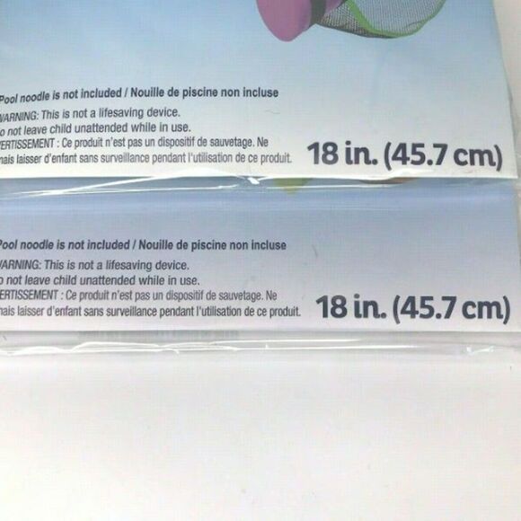 2PK Splash-N-Swim 18" Pool Noodle Chair 1-Orange/1-Green NEW - Picture 4 of 4